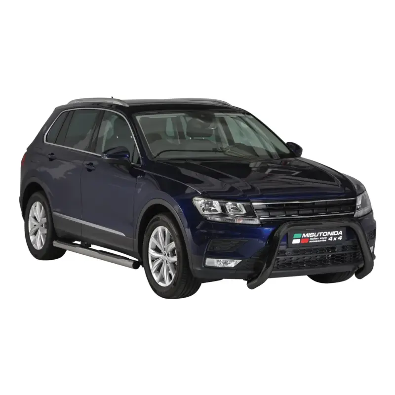 Frontbügel Frontschutzbügel für VW Tiguan mk2 2016-2024 ø76 Stahl Schwarz Solange Der Vorrat Reicht