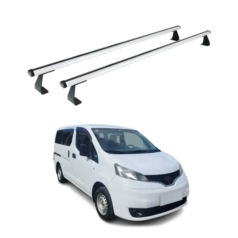 Mega-Angebot Dachträger Grundtäger für Nissan NV200 2009-2020 75kg Aluminium Grau 2 tlg