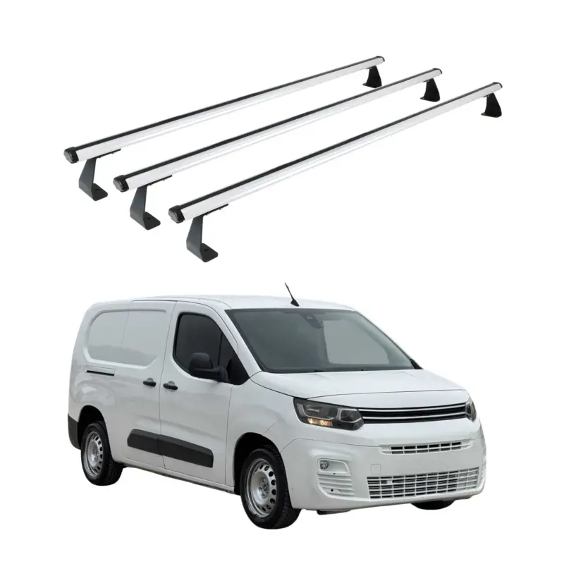 Bestseller Dachträger Grundtäger für Citroen Berlingo 2018-2026 75kg Aluminium Silber 3 tlg