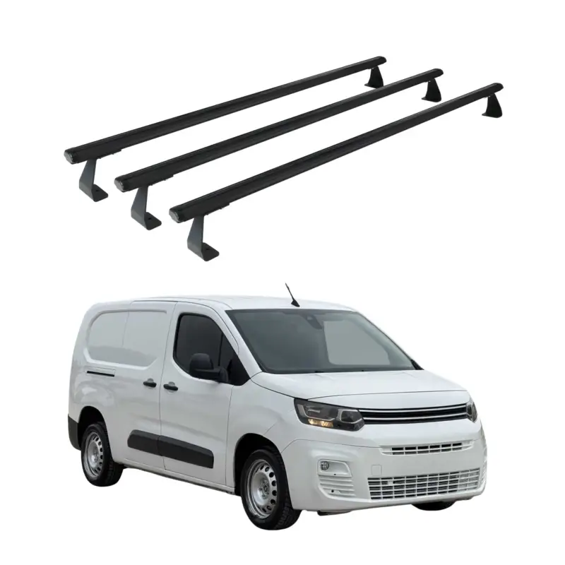 Finale Aktion Dachträger Grundtäger für Citroen Berlingo 2018-2026 75kg Alu Schwarz 3 tlg