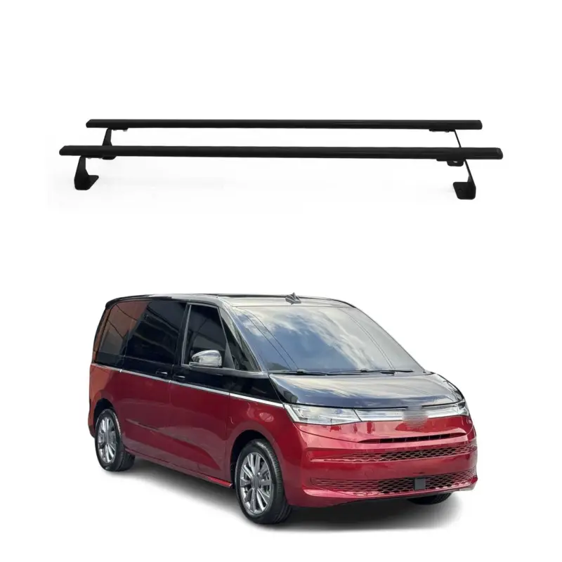 Sale Dachträger Grundtäger für VW Multivan T7 2021-2026 75kg Stahl Schwarz 2 tlg