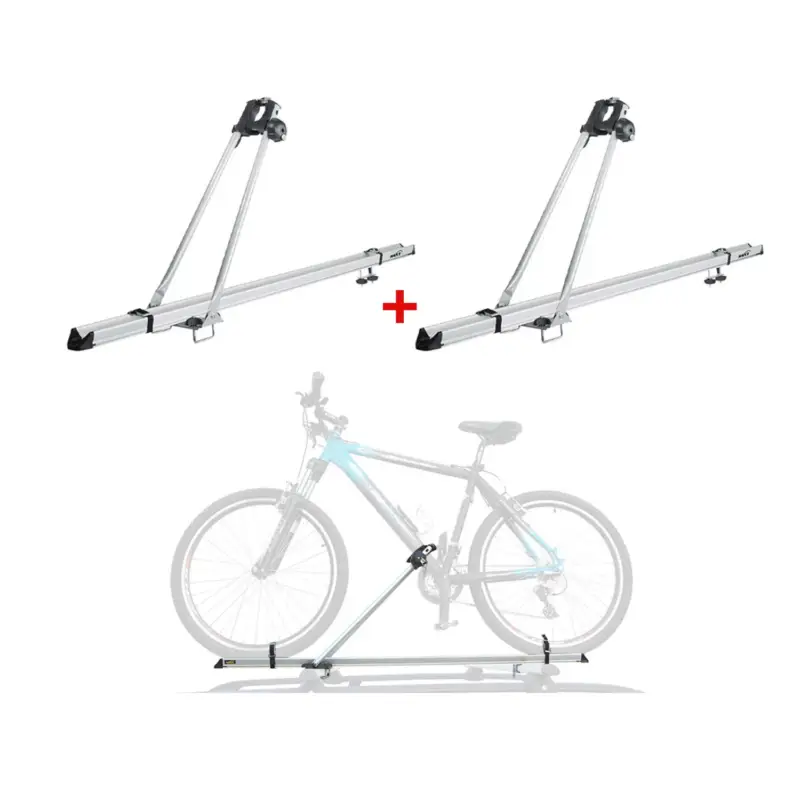 Fahrradträger Dachfahrradträger bis 15kg Fahrradhalter Aluminium Fahrräder 2tlg Ausverkauf