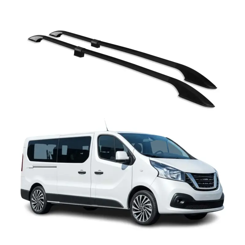 Dachreling Relingträger Alu für Nissan NV300 2016-2021 L2 LWB Langer Alu Schwarz Online Kaufen