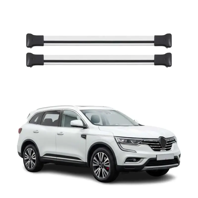 Dachträger Grundtäger für Renault Koleos mk2 2016-2024 75kg Alu Silber 2 tlg Top-Angebot