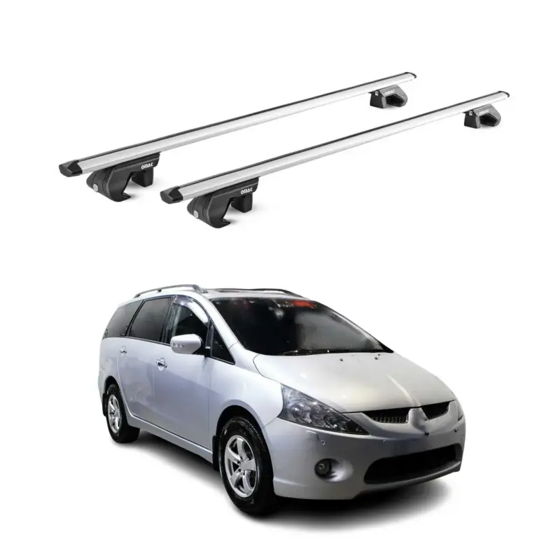 Dachträger Grundtäger für Mitsubishi Grandis NA 2003-2011 90kg Alu Silber 2x ABE Begrenztes Angebot