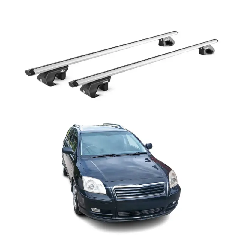 Dachträger für Toyota Avensis mk1 Kombi 1997-2003 5 tür 90kg Alu Silber 2x ABE Top-Preis