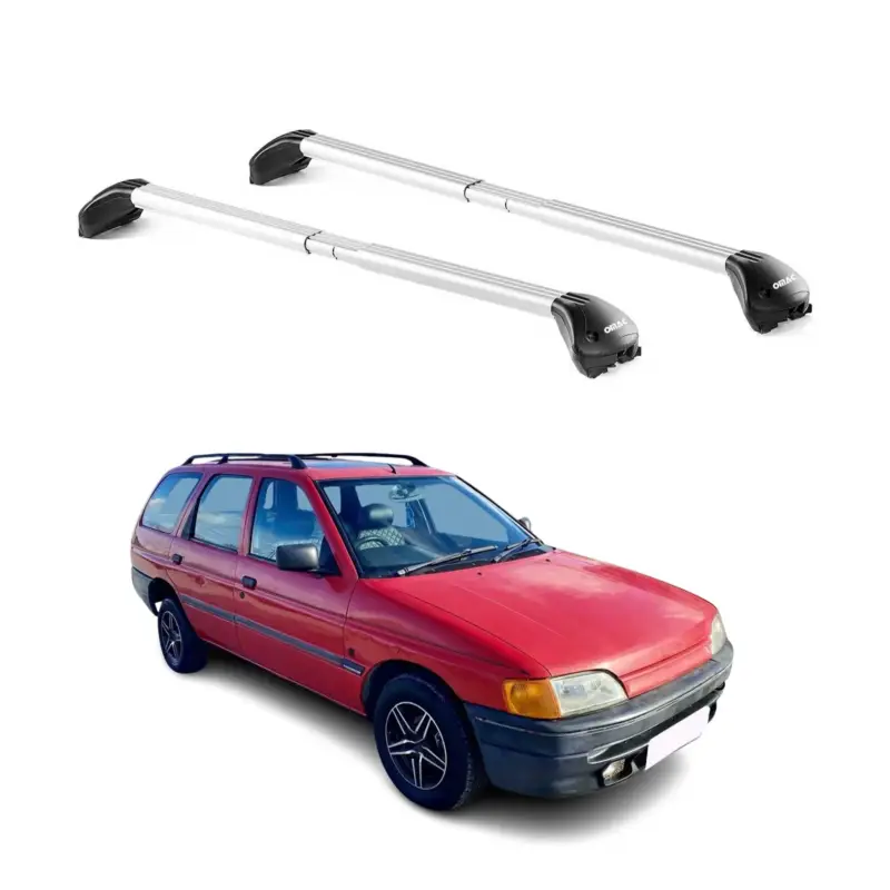 Dachträger Grundtäger für Ford Escort Kombi 1993-2000 5 tür 100kg Alu Silber ABE Direktkauf