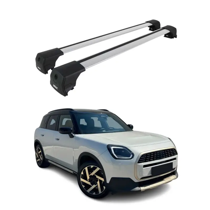 Preis Gesenkt Dachträger Grundtäger für Mini Countryman U25 2024-2026 75kg Alu Silber 2 tlg