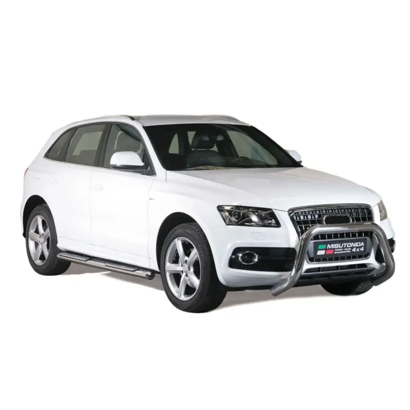 Geprüft Edelstahl Seitenschweller Schwellerrohre für Audi Q5 8RB 2008-2017 Silber