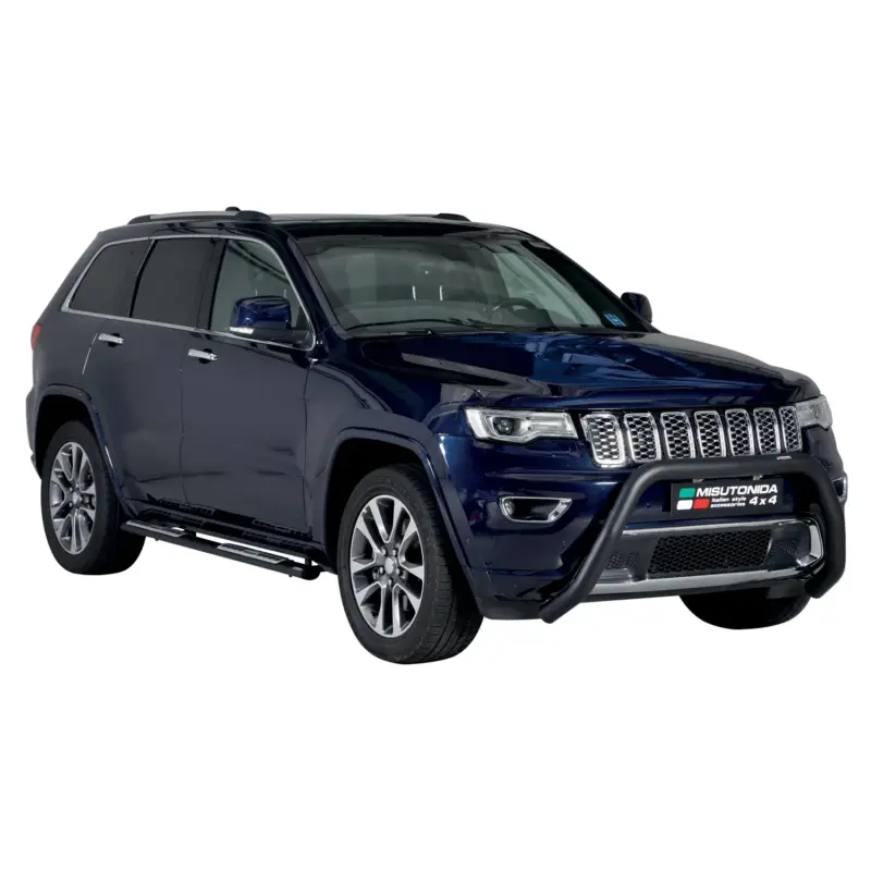 Billig Stahl Trittbretter Schwellerrohre für Jeep Grand Cherokee WK2 2015-2021 Schwarz