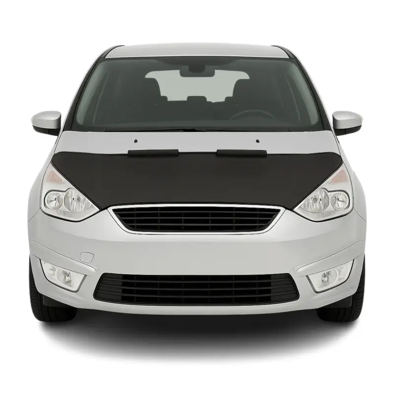 Zertifiziert Haubenbra Steinschlagschutz Bonnet Bra für Ford Galaxy II 2006-2010 Schwarz Halb