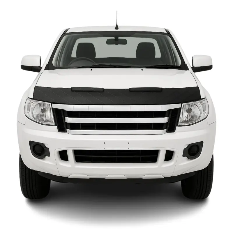 Finale Aktion Bonnet Bra Haubenbra Steinschlagschutz für Ford Ranger II 2009-2012 Halb Schwarz