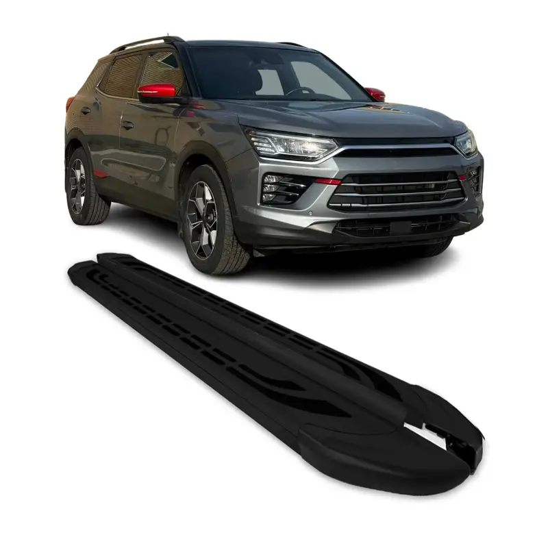 Sale Trittbretter Seitenschweller für SsangYong Korando IV 2019-2026 Alu Schwarz