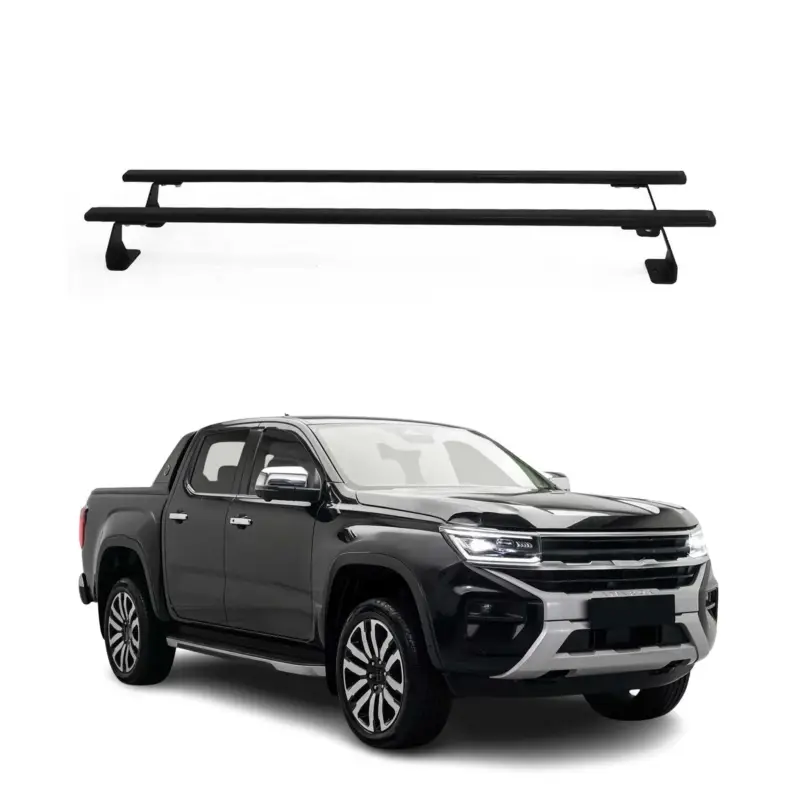 Sonderaktion Dachträger Grundtäger für VW Amarok 2023-2026 75kg Stahl Schwarz 2 tlg