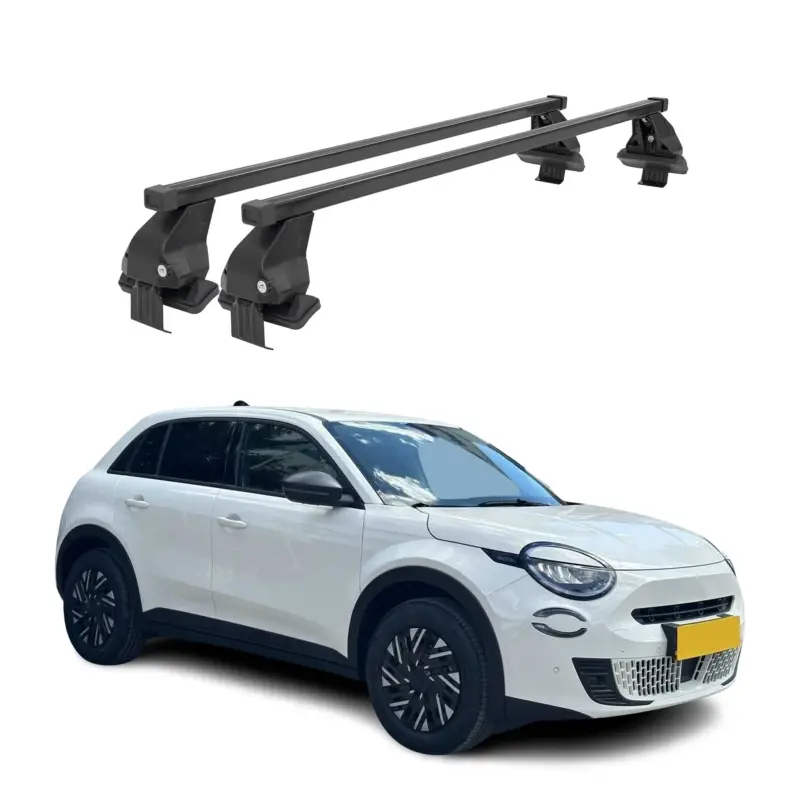 Menabo Dachträger Grundträger für Fiat 600E/600 2023-2026 Stahl Schwarz 2tlg Preiswert