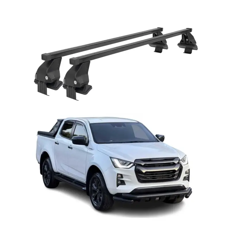 Jetzt Bestellen Menabo Dachträger Grundträger für Isuzu D-Max III 2019-2026 Stahl Schwarz 2tlg