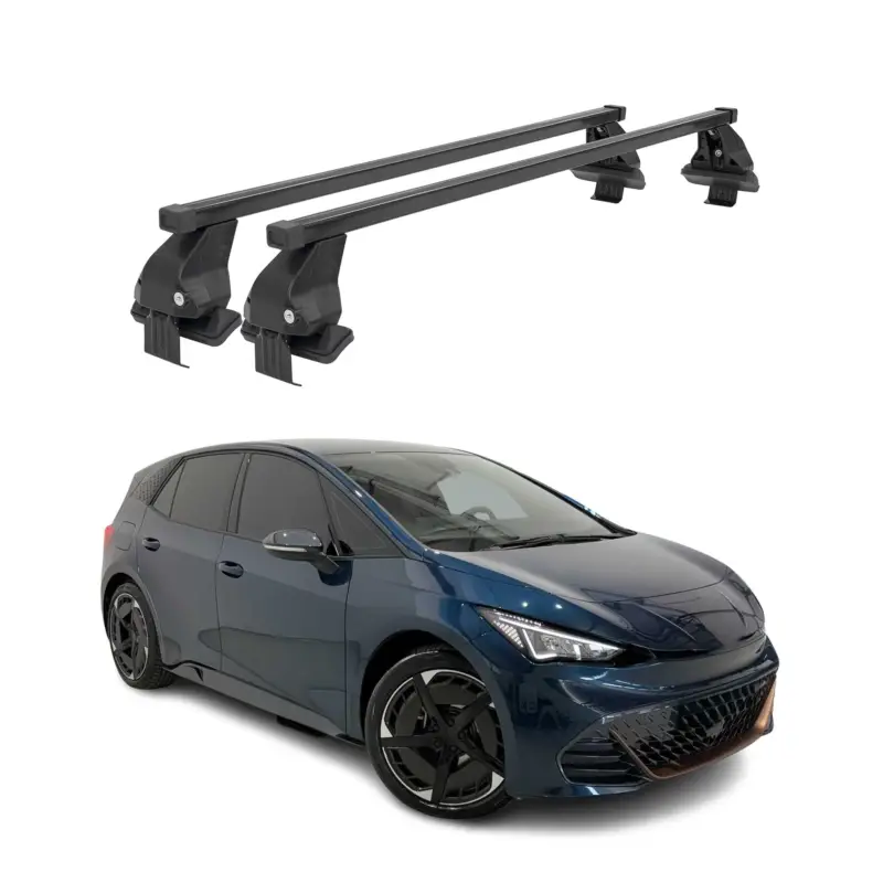 Top-Seller Menabo Dachträger Grundträger für Cupra Born 2021-2026 FL Stahl Schwarz 2tlg