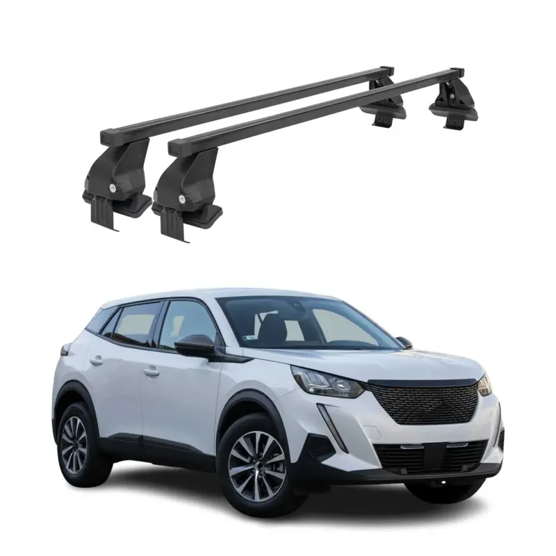 Menabo Dachträger Grundträger für Peugeot 2008 II 2019-2026 Stahl Schwarz 2tlg Bestseller