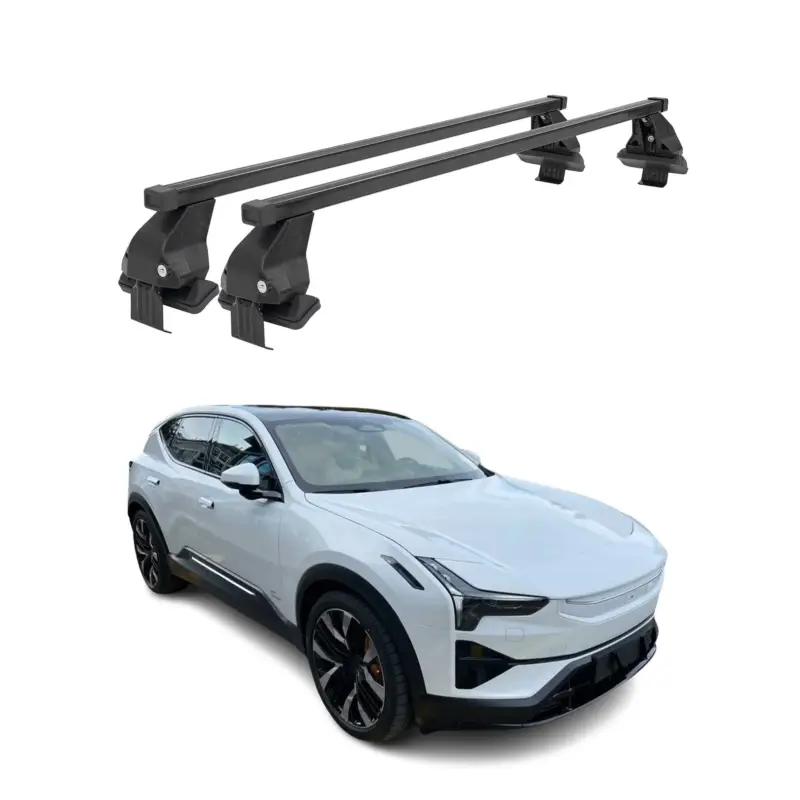 Günstig Menabo Dachträger Grundträger für Polestar 2 2020-2026 Stahl Schwarz 2tlg