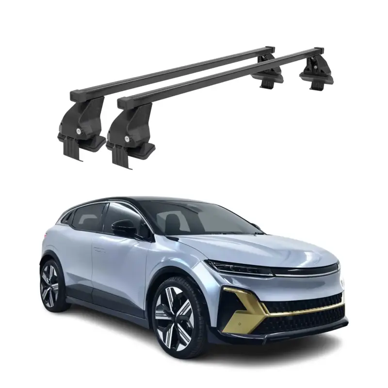 Menabo Dachträger Grundträger für Renault Megane E-Tech 2022-26 Stahl Schwarz 2x Preisknaller