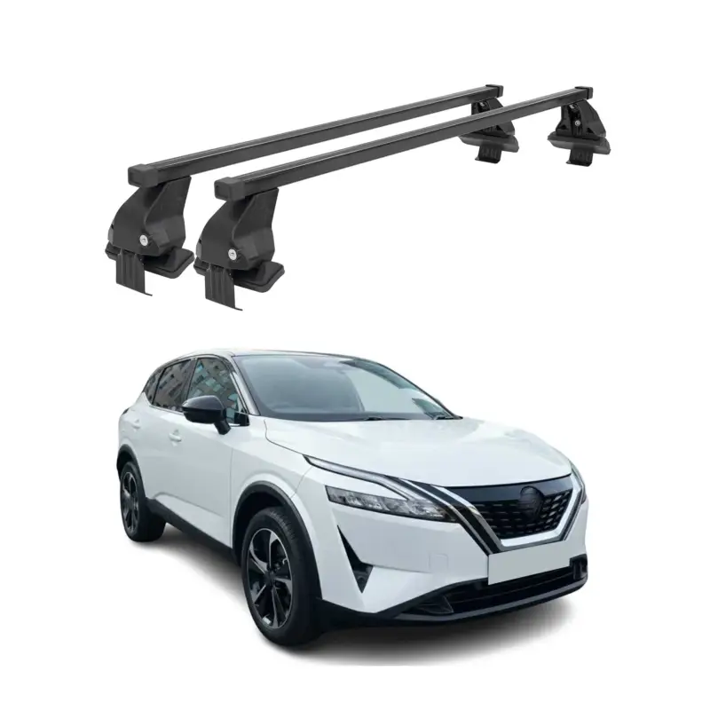 Neue Ware Menabo Dachträger Grundträger für Nissan Qashqai III J12 2021- Stahl Schwarz 2x