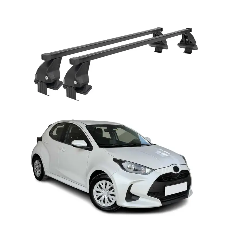 Menabo Dachträger Grundträger für Toyota Yaris 2020-2026 Stahl Schwarz 2tlg Zertifiziert