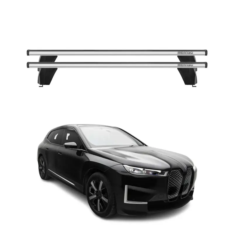Menabo Dachträger Grundträger für BMW iX I20 2021-2026 Querträger ABE Alu Grau Sichere Zahlung
