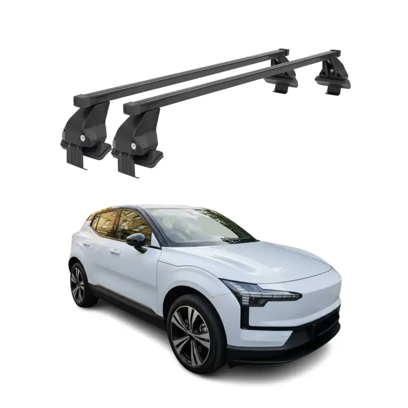 Menabo Dachträger Grundträger für Volvo EX30 2024-2026 Stahl Schwarz 2tlg Nur Heute