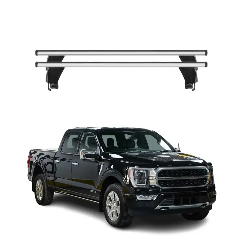 Menabo Dachträger für Ford F-150 Lightning Crew Cab Pick-up 2022-26 Alu Grau 2x Neuheit