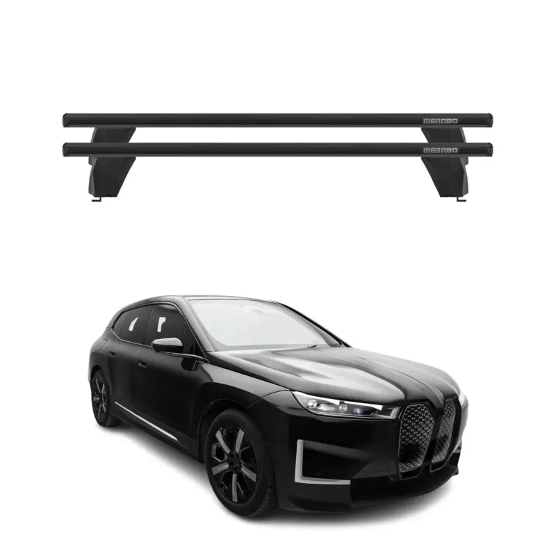 Neu Menabo Dachträger Grundträger für BMW iX I20 2021-2026 Querträger ABE Alu Noir