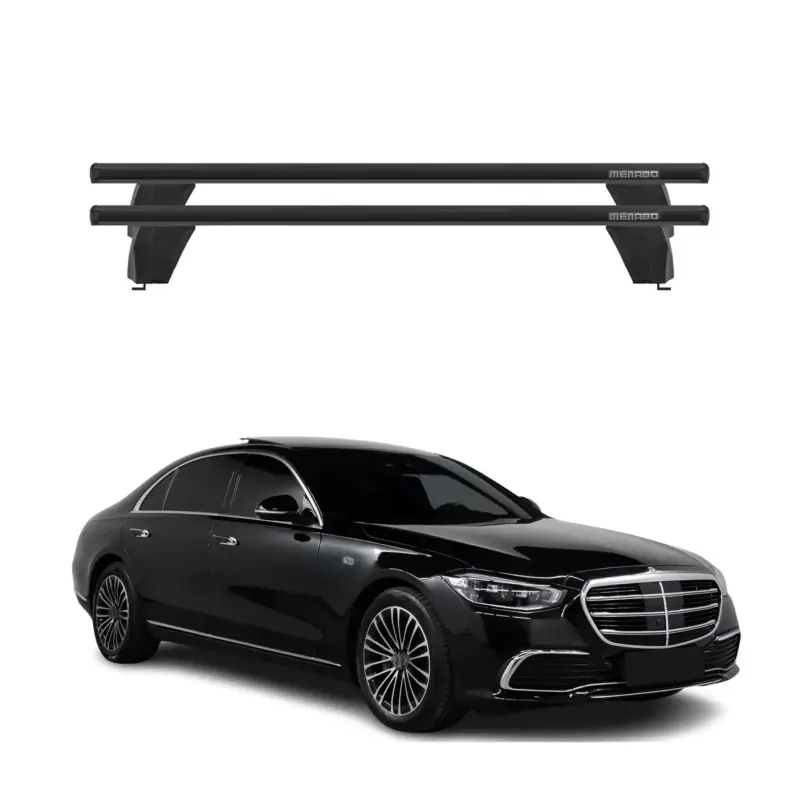 Sofort Bestellen Menabo Dachträger Grundträger für Mercedes S Klasse W223 2021-26 Alu Schwarz 2x