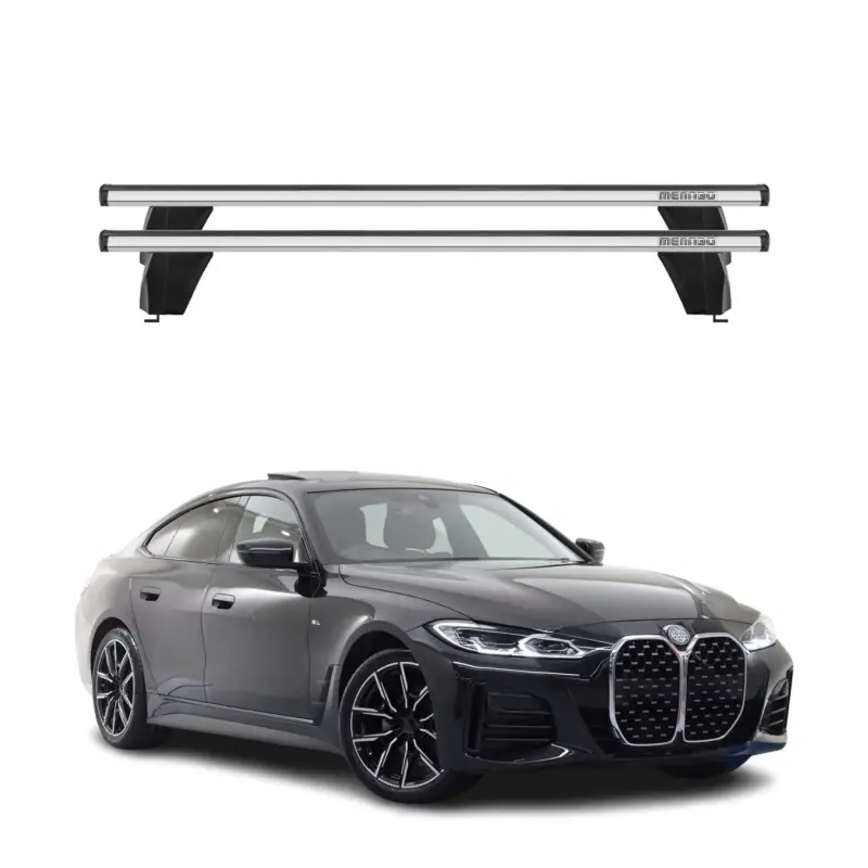 Menabo Dachträger Grundträger für BMW 4er G26 Gran Coupe 2020-2026 ABE Alu Grau Saisonangebot