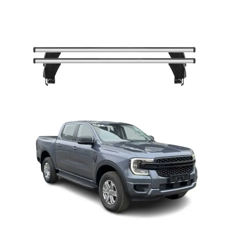 Sonderangebot Menabo Dachträger Grundträger für Ford Ranger T6 II 2022-2026 Alu Grau 2tlg