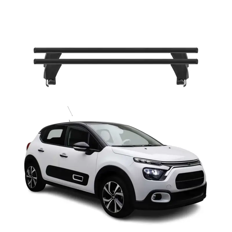 Saisonangebot Menabo Dachträger Grundträger für Citroën C3 IV 2024-2026 Alu Schwarz 2tlg