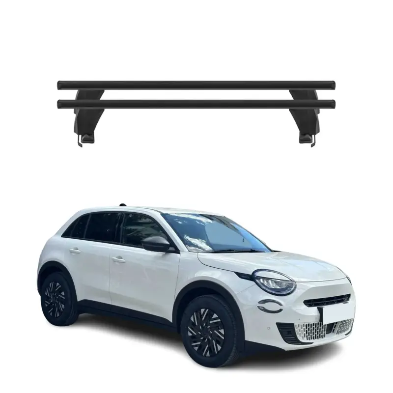 Menabo Dachträger Grundträger für Fiat 600E/600 2023-2026 Alu Schwarz 2tlg Letzte Chance