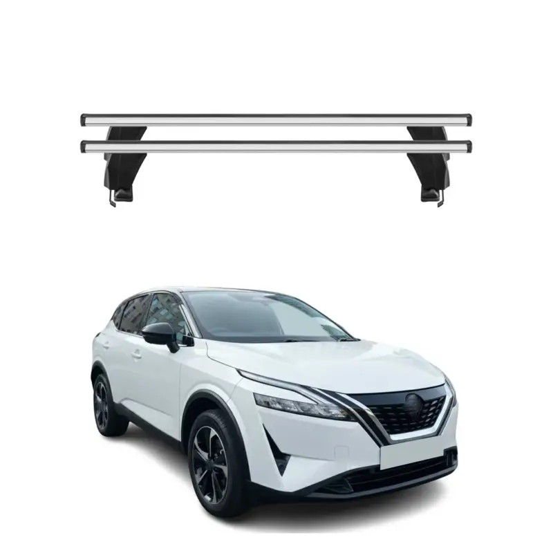 Menabo Dachträger Grundträger für Nissan Qashqai III J12 2021- Alu Grau 2tlg Angebot
