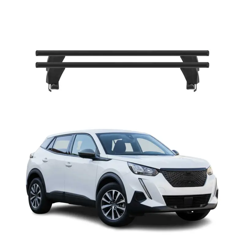 Menabo Dachträger Grundträger für Peugeot 2008 II 2019-2026 Alu Schwarz 2tlg Top-Seller