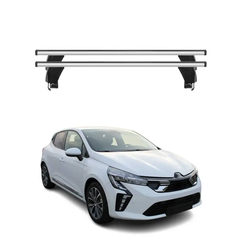 Menabo Dachträger für Mitsubishi Colt VII Schrägheck 2023-2026 Alu Grau 2tlg Zertifiziert