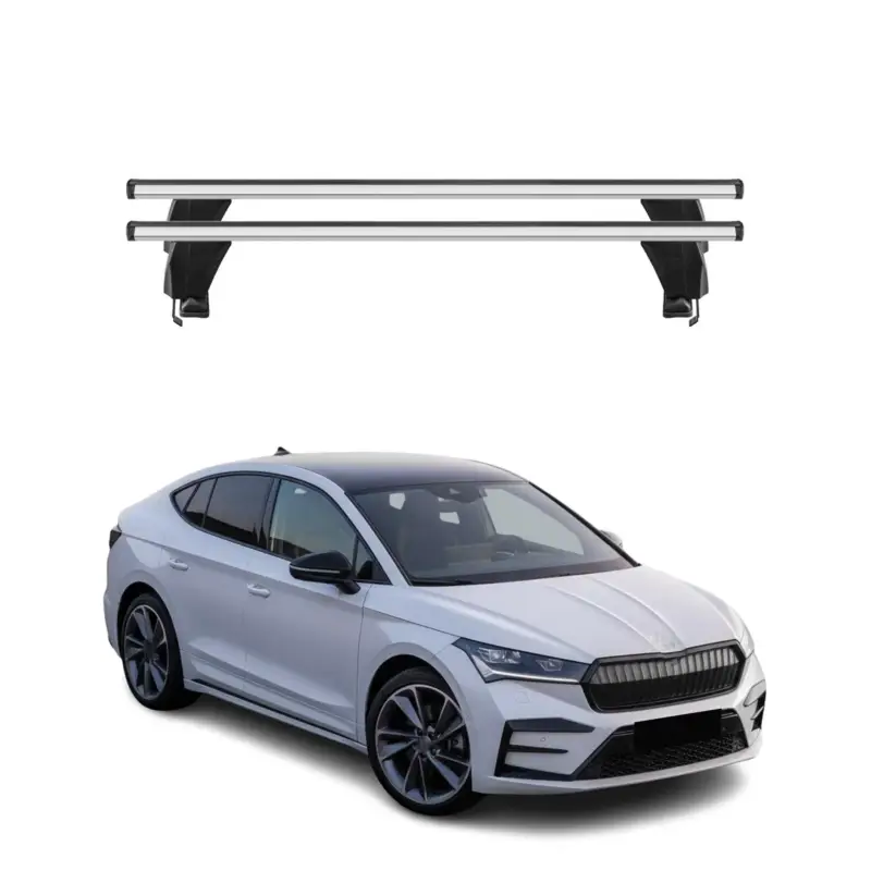 Markenware Menabo Dachträger Grundträger für Skoda Enyaq Coupè 2022-2026 Alu Grau 2tlg