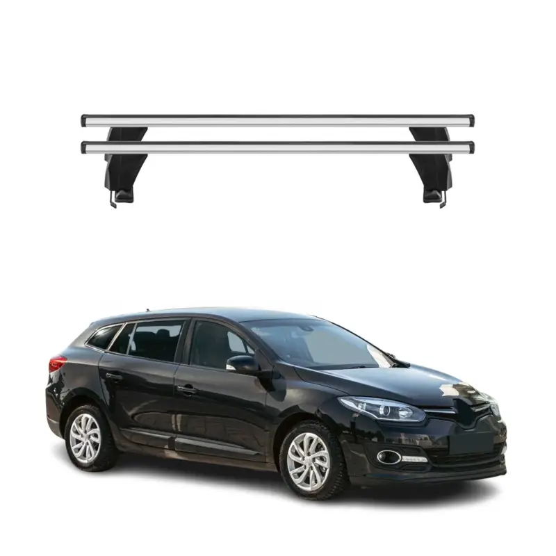 Rabatt Menabo Dachträger Grundträger für Renault Megane mk3 Sportour 2009-16 Alu Grau
