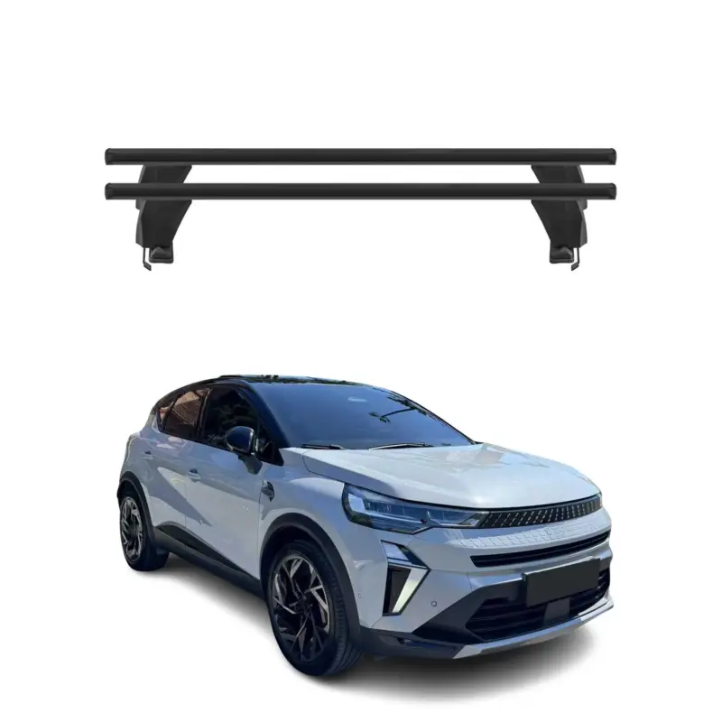 Versand Am Gleichen Tag Menabo Dachträger Grundträger für Renault Symbioz 2024-2026 Alu Schwarz 2tlg