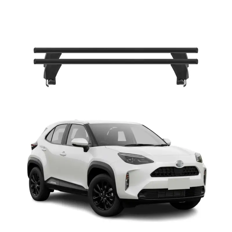 Neue Kollektion Menabo Dachträger Grundträger für Toyota Yaris Cross 2021-2026 Alu Schwarz 2tlg