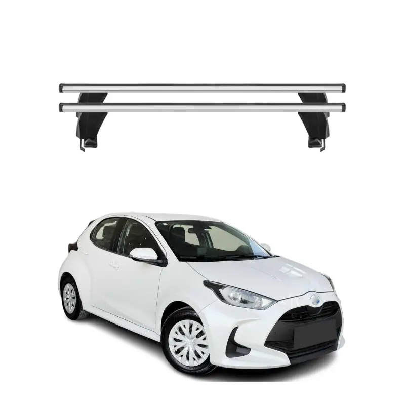 Menabo Dachträger Grundträger für Toyota Yaris 2020-2026 Alu Grau 2tlg Letzte Chance
