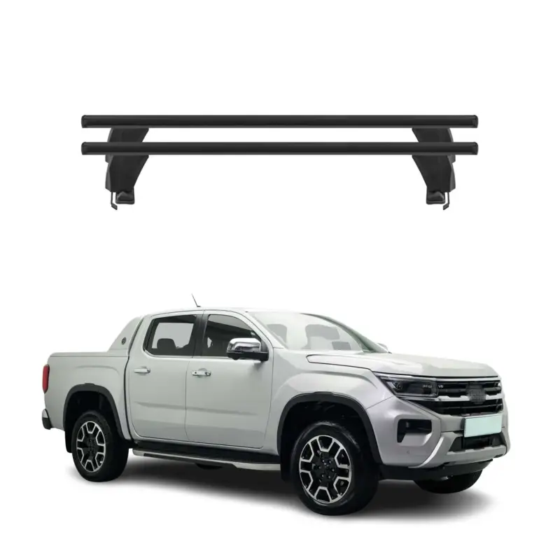 Menabo Dachträger Grundträger für VW Amarok mk2 2023-2026 Alu Schwarz 2tlg Top-Angebot