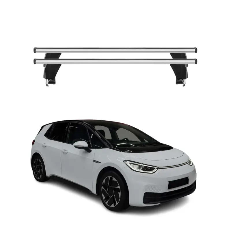 Menabo Dachträger Grundträger für VW ID 3 2020-2026 Alu Grau 2tlg Schneller Versand