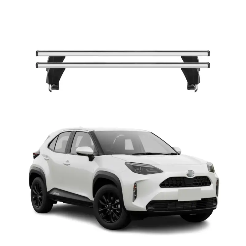 Menabo Dachträger Grundträger für Toyota Yaris Cross 2021-2026 Alu Grau 2tlg Beliebt