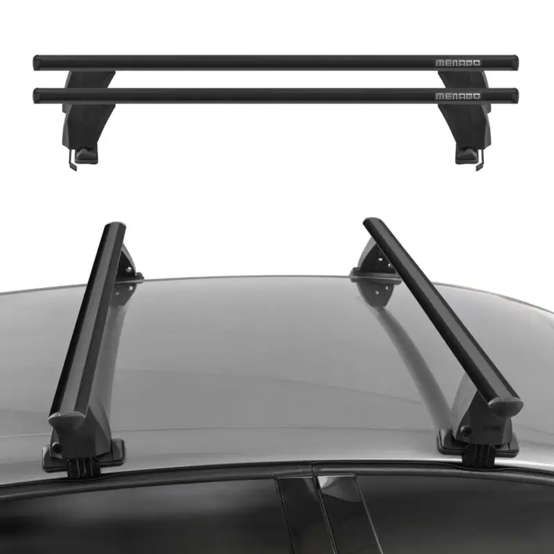 Direktkauf Menabo Dachträger Grundträger für VW Passat B8 Alltrack 2019-26 Alu Schwarz 2x