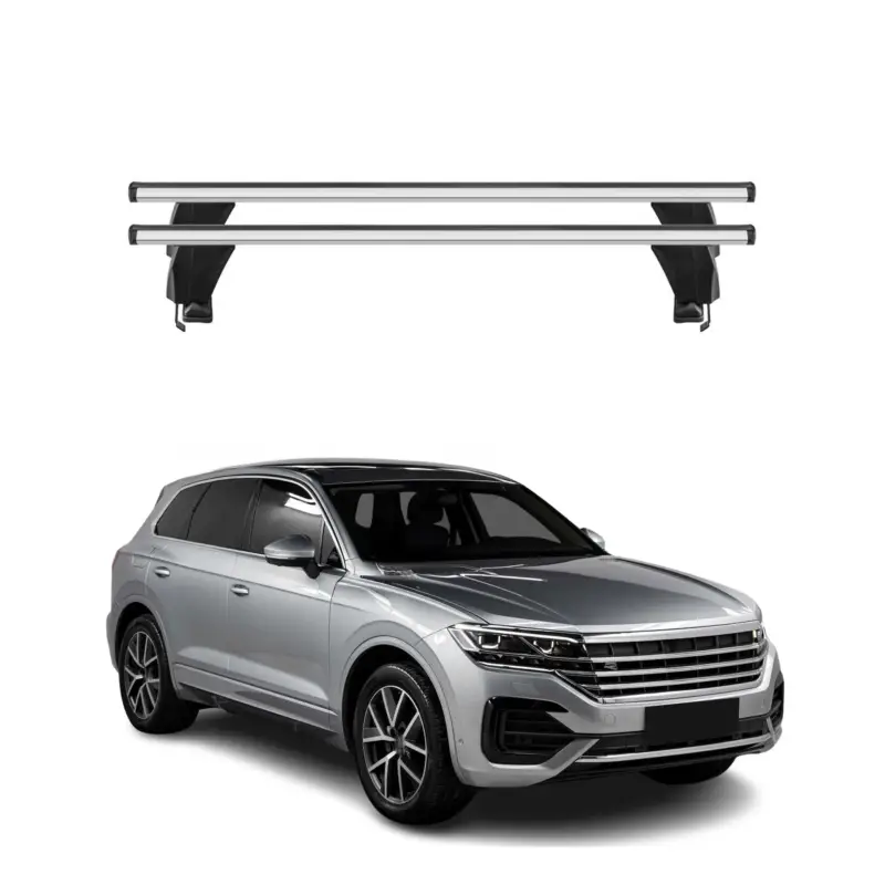 Menabo Dachträger Grundträger für VW Touareg III 2018-2026 Alu Grau 2tlg Top-Seller