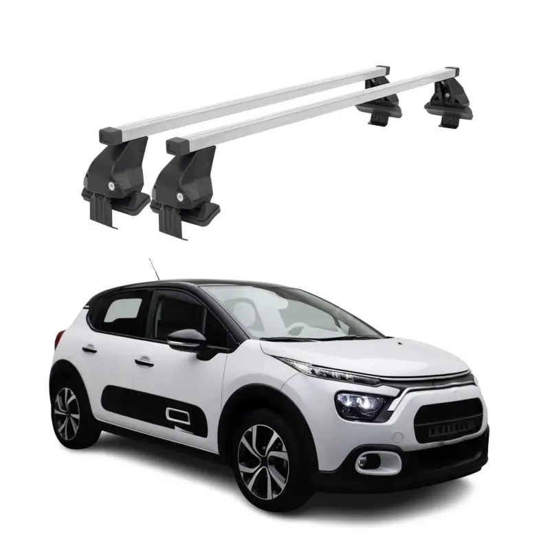 Menabo Dachträger Grundträger für Citroën C3 IV 2024-2026 Stahl Grau 2tlg Nur Heute