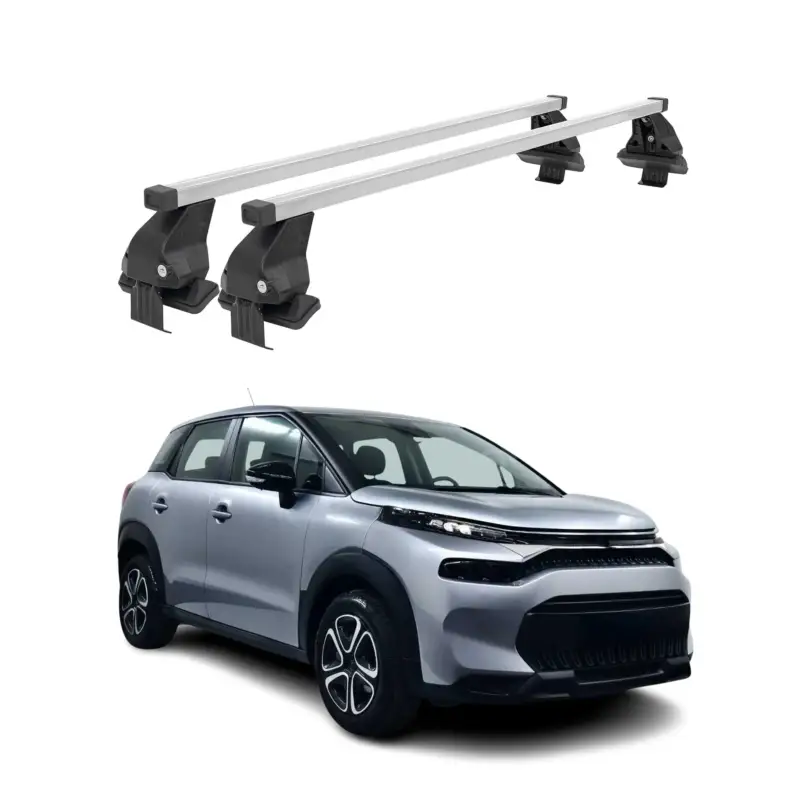 Menabo Dachträger Grundträger für Citroen C3 Aircross 2017-2024 Stahl Grau 2tlg Neu Im Sortiment